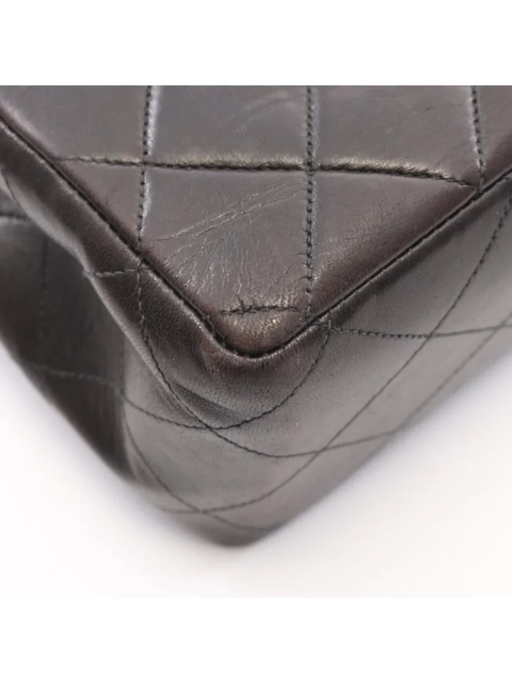Chanel Shoulder Bag Maxi Quilted 30 Single Flap Black Lambskin Chain